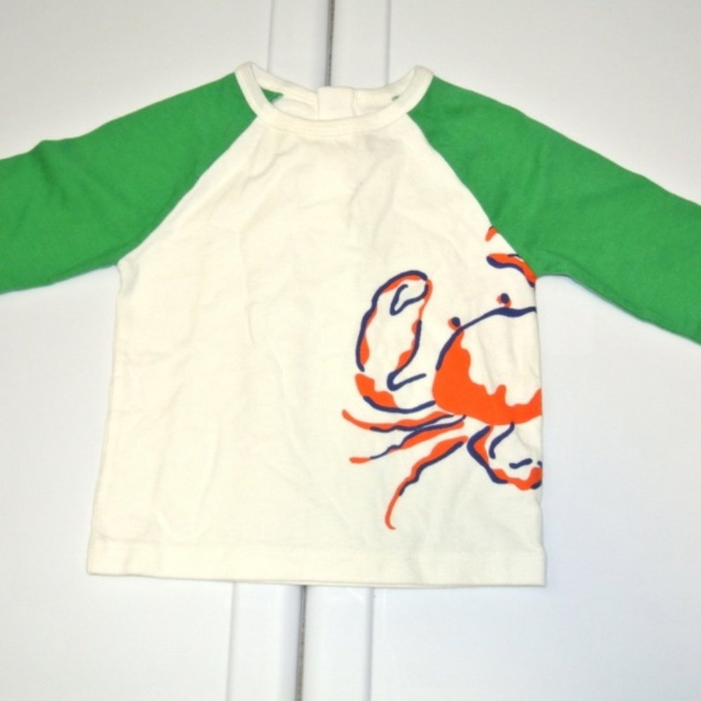 Boden 6 12 months crab top NWT
